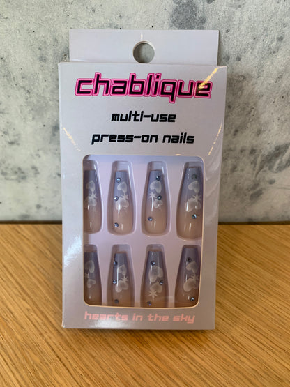 HEARTS IN THE SKY - Press-On Nails